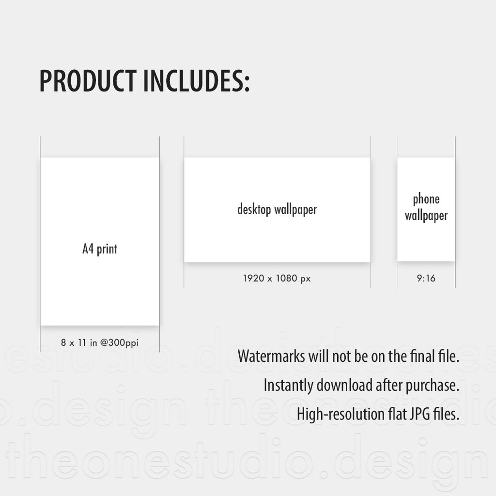 Digital AI Photo Cat in Knit Beanie Hat PC Mobile Wallpaper A4 Print